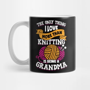 Knitting Grandma Knitter Grandmother Gift Mug